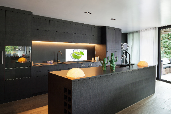 Cooker splashback Green apple