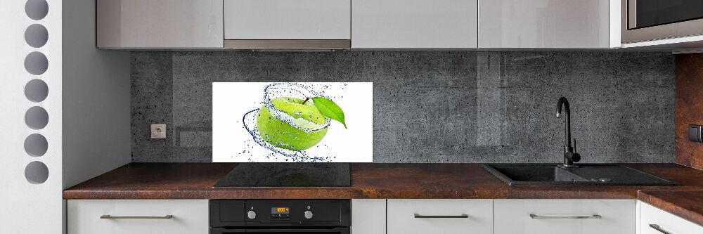 Cooker splashback Green apple