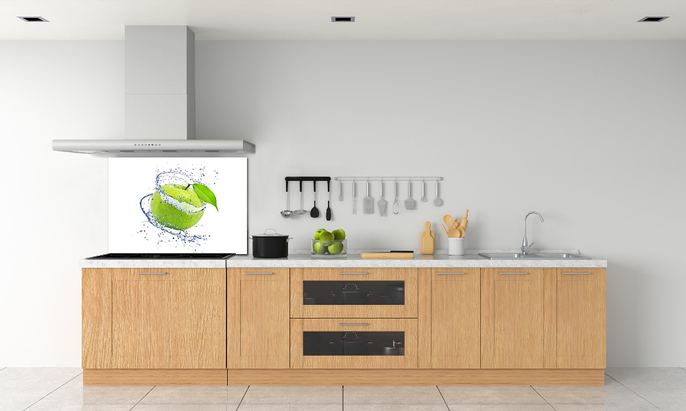 Cooker splashback Green apple