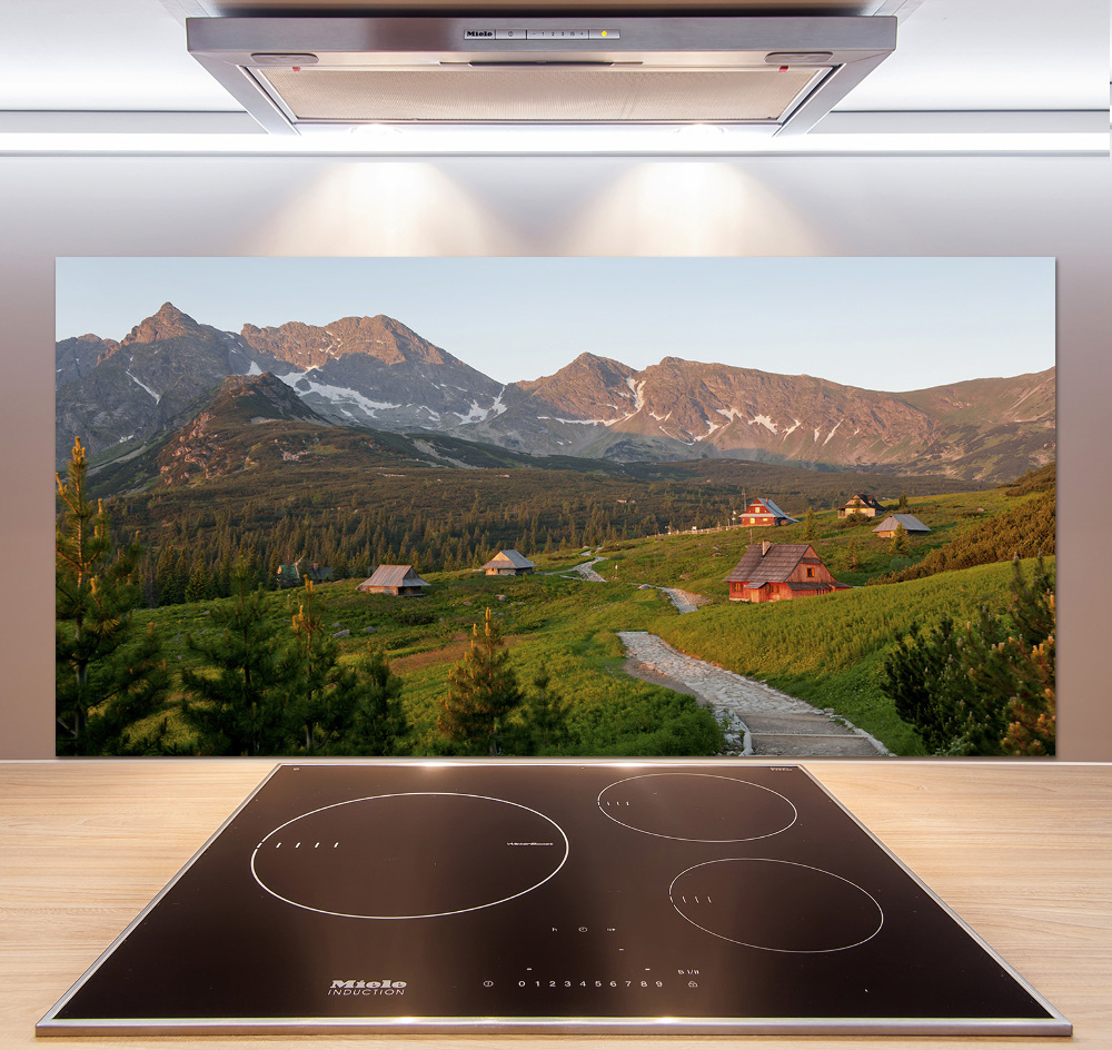 Cooker splashback Glade in the Tatra Mountains