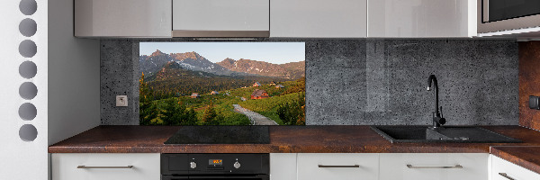 Cooker splashback Glade in the Tatra Mountains