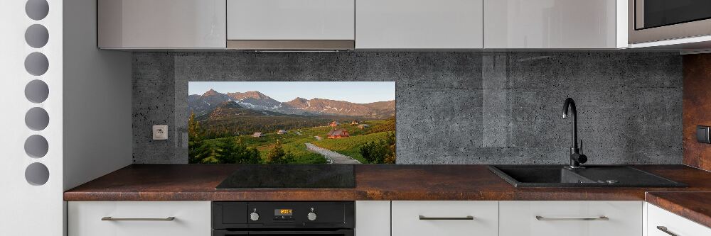 Cooker splashback Glade in the Tatra Mountains