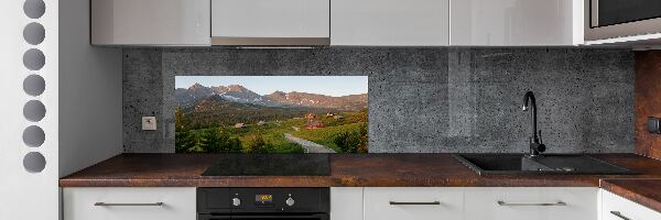 Cooker splashback Glade in the Tatra Mountains