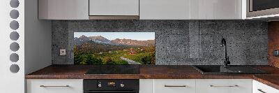 Cooker splashback Glade in the Tatra Mountains