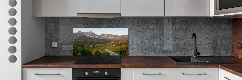 Cooker splashback Glade in the Tatra Mountains