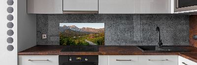 Cooker splashback Glade in the Tatra Mountains