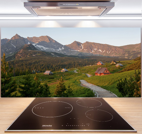 Cooker splashback Glade in the Tatra Mountains