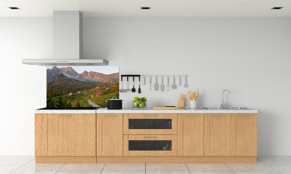 Cooker splashback Glade in the Tatra Mountains