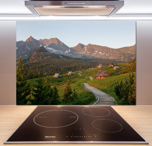 Cooker splashback Glade in the Tatra Mountains