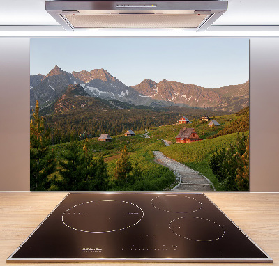 Cooker splashback Glade in the Tatra Mountains