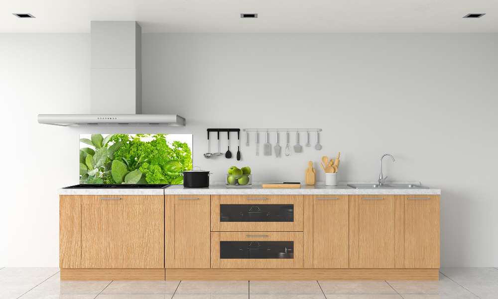 Cooker splashback Herbs