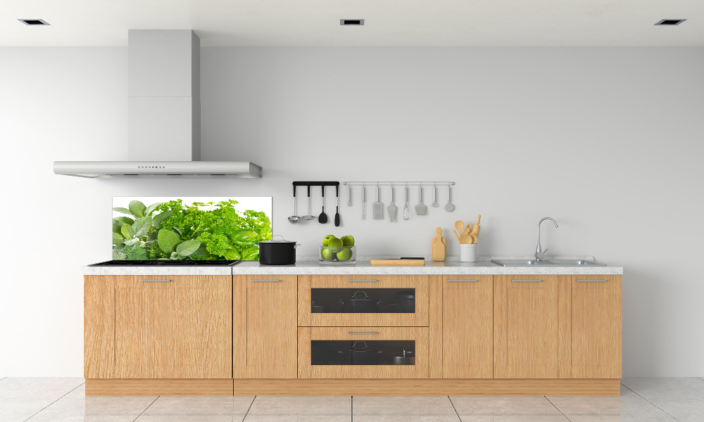 Cooker splashback Herbs