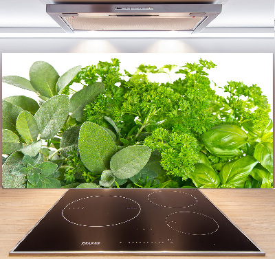 Cooker splashback Herbs