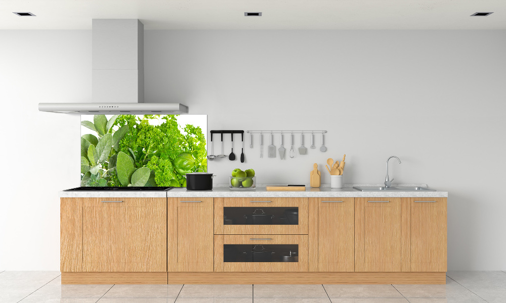 Cooker splashback Herbs