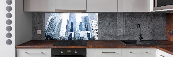 Cooker splashback Skyscrapers