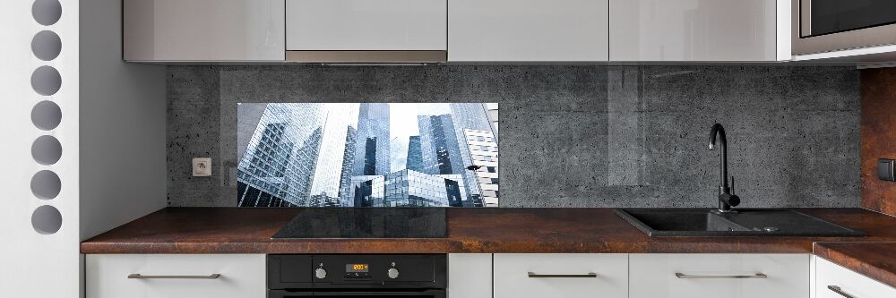 Cooker splashback Skyscrapers