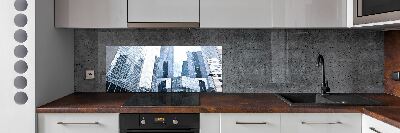 Cooker splashback Skyscrapers