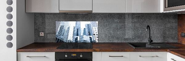 Cooker splashback Skyscrapers