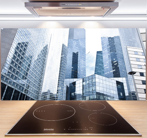 Cooker splashback Skyscrapers