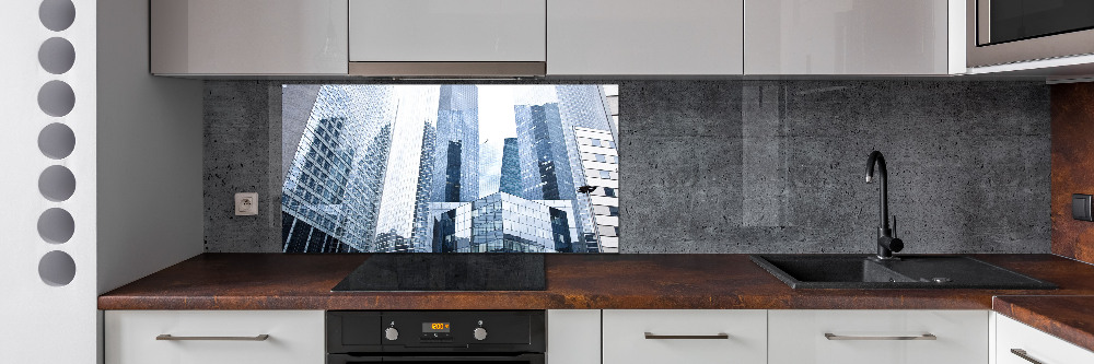 Cooker splashback Skyscrapers