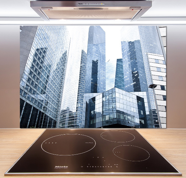 Cooker splashback Skyscrapers