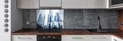 Cooker splashback Skyscrapers