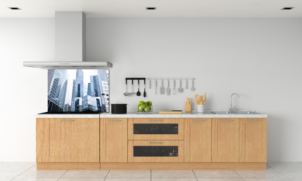 Cooker splashback Skyscrapers