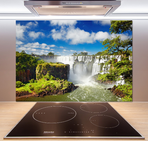 Cooker splashback Argentina waterfall