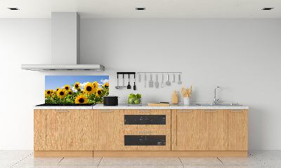 Kitchen splashback Sunflowers