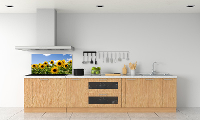 Kitchen splashback Sunflowers