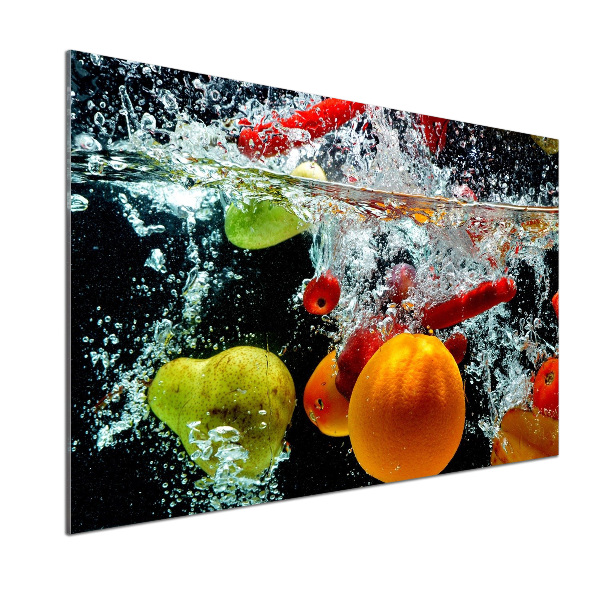 Cooker splashback Fruit underwater