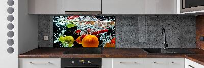 Cooker splashback Fruit underwater