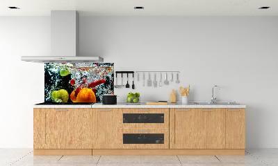 Cooker splashback Fruit underwater