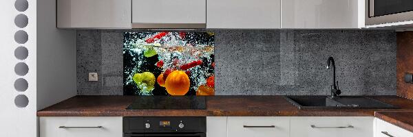 Cooker splashback Fruit underwater