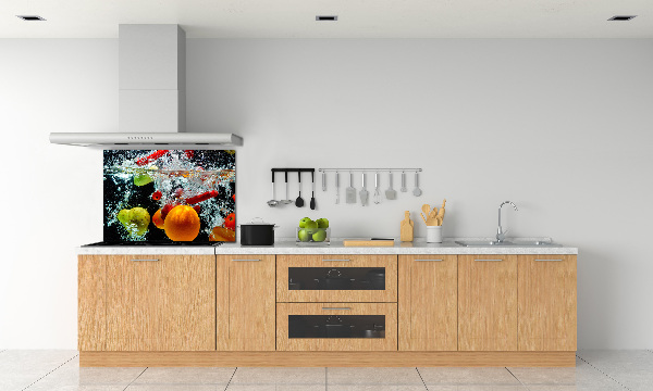 Cooker splashback Fruit underwater