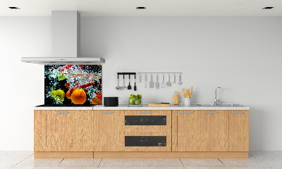 Cooker splashback Fruit underwater