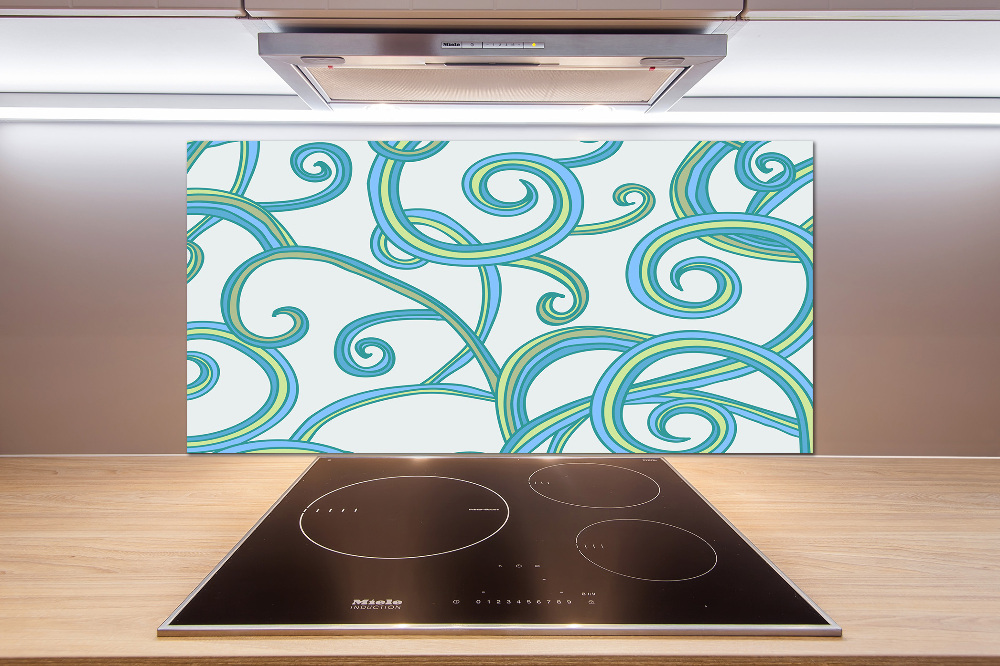 Cooker splashback Abstract spirals