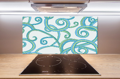 Cooker splashback Abstract spirals