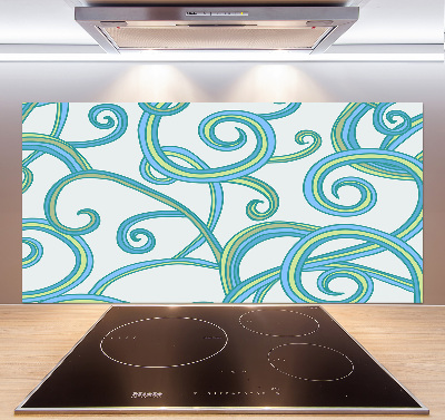 Cooker splashback Abstract spirals