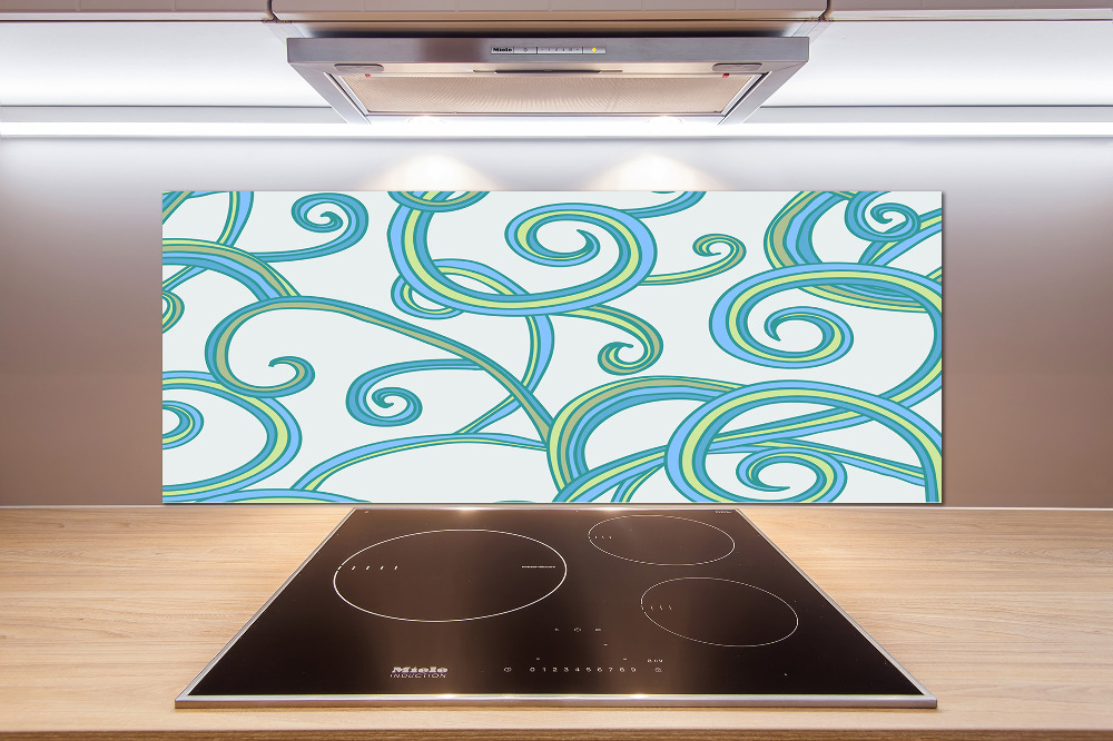 Cooker splashback Abstract spirals