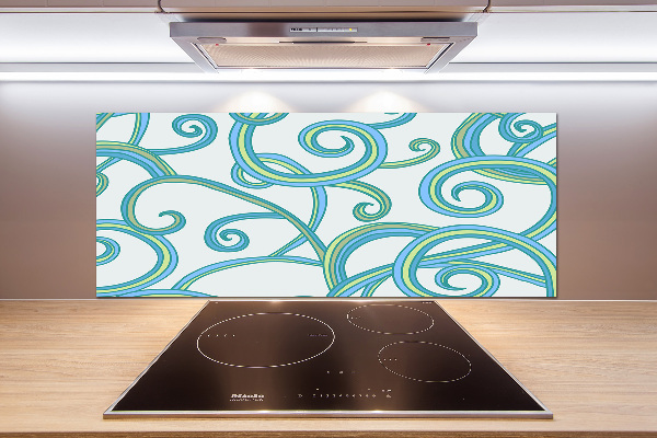 Cooker splashback Abstract spirals