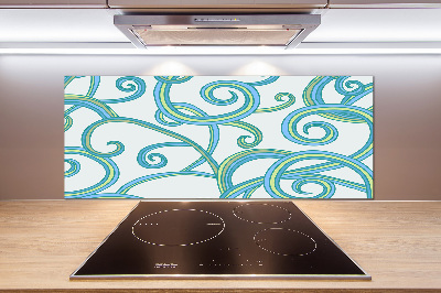 Cooker splashback Abstract spirals