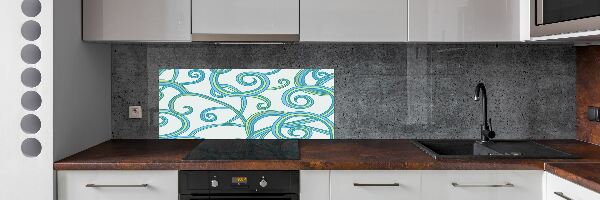 Cooker splashback Abstract spirals