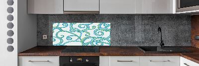 Cooker splashback Abstract spirals