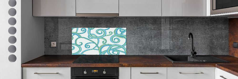 Cooker splashback Abstract spirals