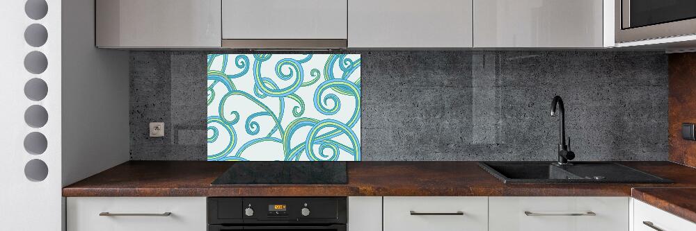 Cooker splashback Abstract spirals