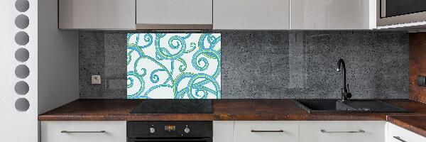 Cooker splashback Abstract spirals