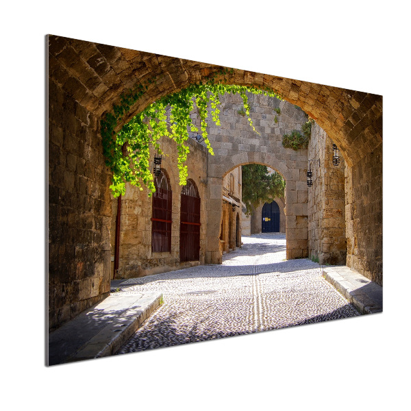 Kitchen wall panels Charming streets