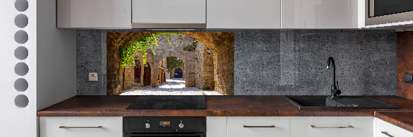 Kitchen wall panels Charming streets