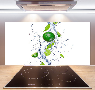 Cooker splashback Lime and water